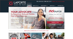 Desktop Screenshot of laporte-insurance.com